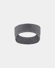 Custom stretch fleece headband for cool weather wear - Midnight Heather