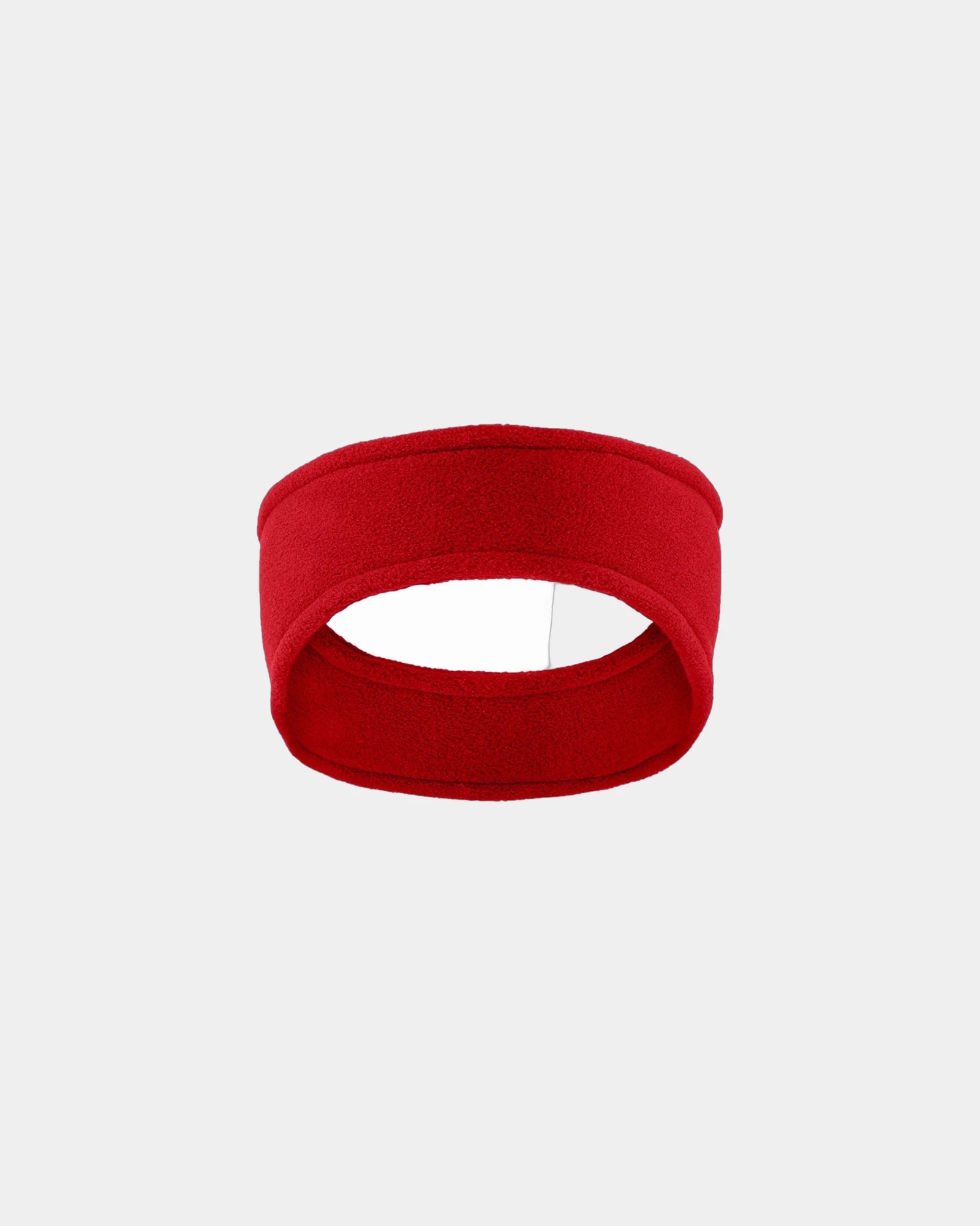 Custom stretch fleece headband for cool weather wear - Red