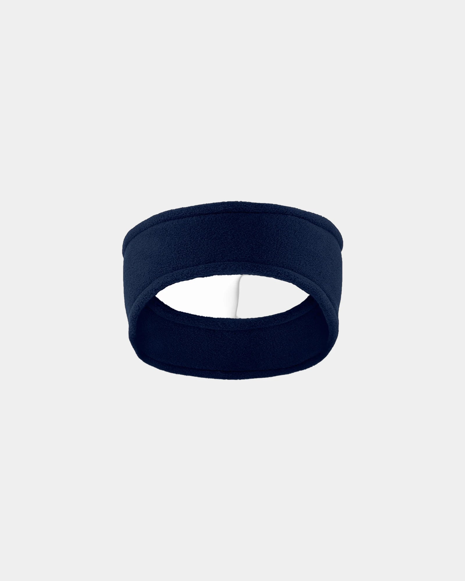 Custom stretch fleece headband for cool weather wear - Navy