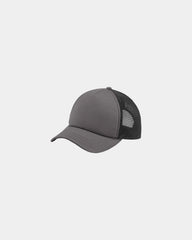 Custom twill foam Port Authority 5-Panel Trucker Cap - Charcoal/ Black