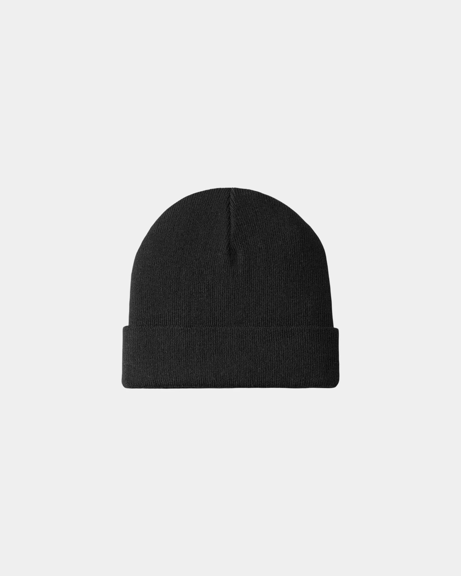 Custom knit cuff beanie Port Authority acrylic hat - Black