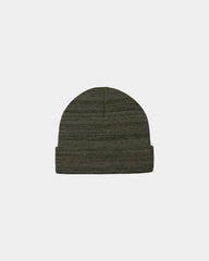 Custom knit cuff beanie Port Authority acrylic hat - Olive Green Heather