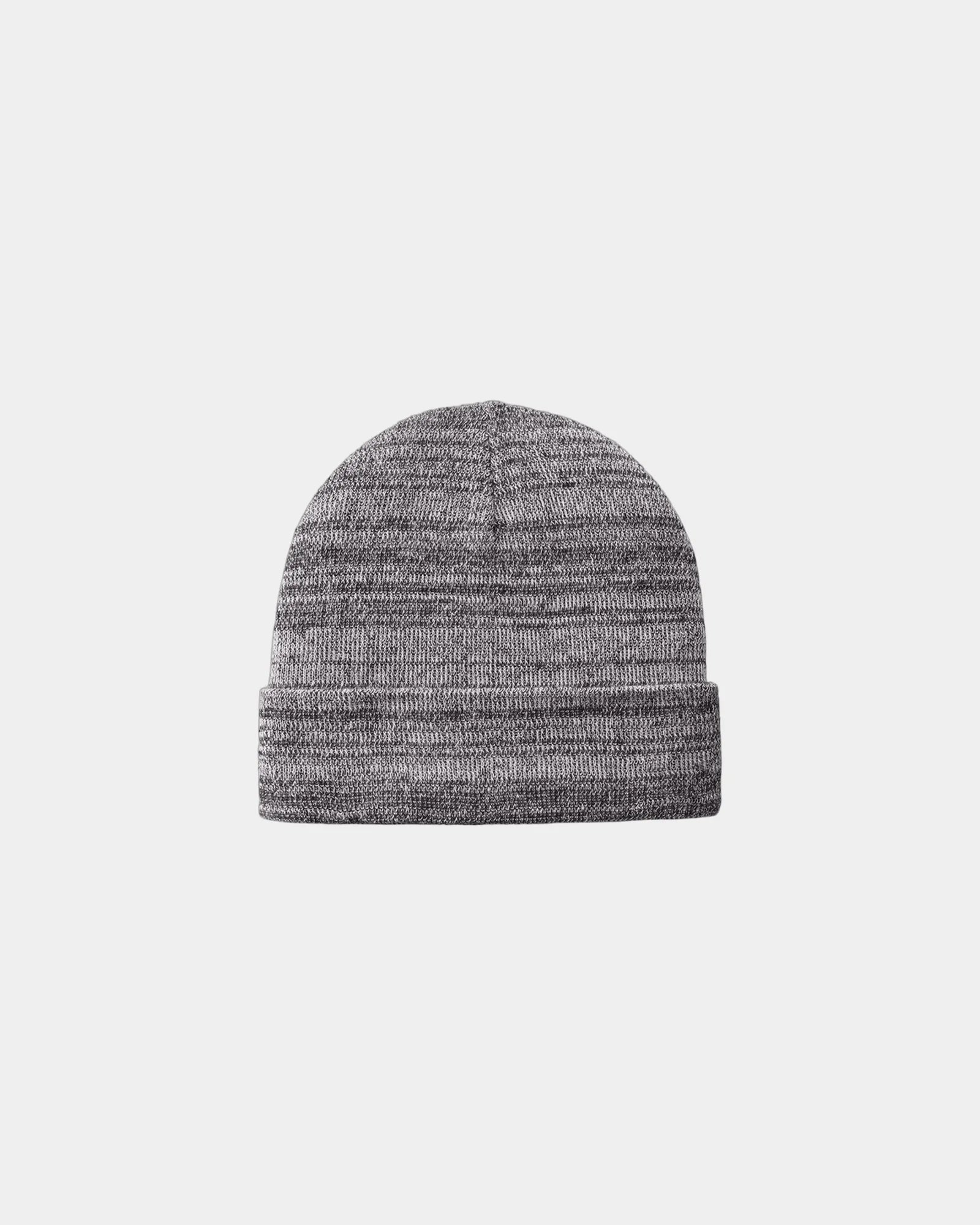 Custom knit cuff beanie Port Authority acrylic hat - Grey Heather