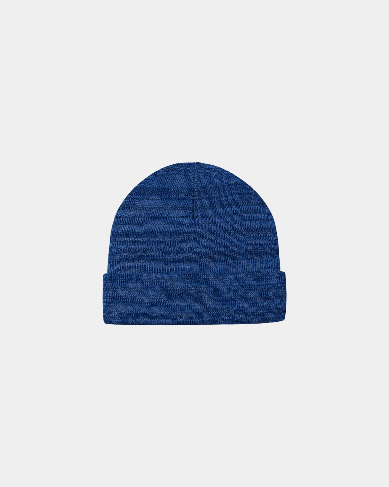 Custom knit cuff beanie Port Authority acrylic hat - True Royal Heather