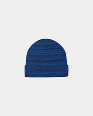 Custom knit cuff beanie Port Authority acrylic hat - True Royal Heather