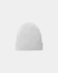 Custom chunky knit beanie Port Authority wide cuff - Silver Heather