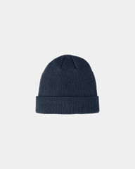 Custom acrylic Port Authority cuffed beanie hat - River Blue Navy