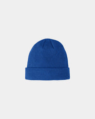 Custom acrylic Port Authority cuffed beanie hat - True Royal