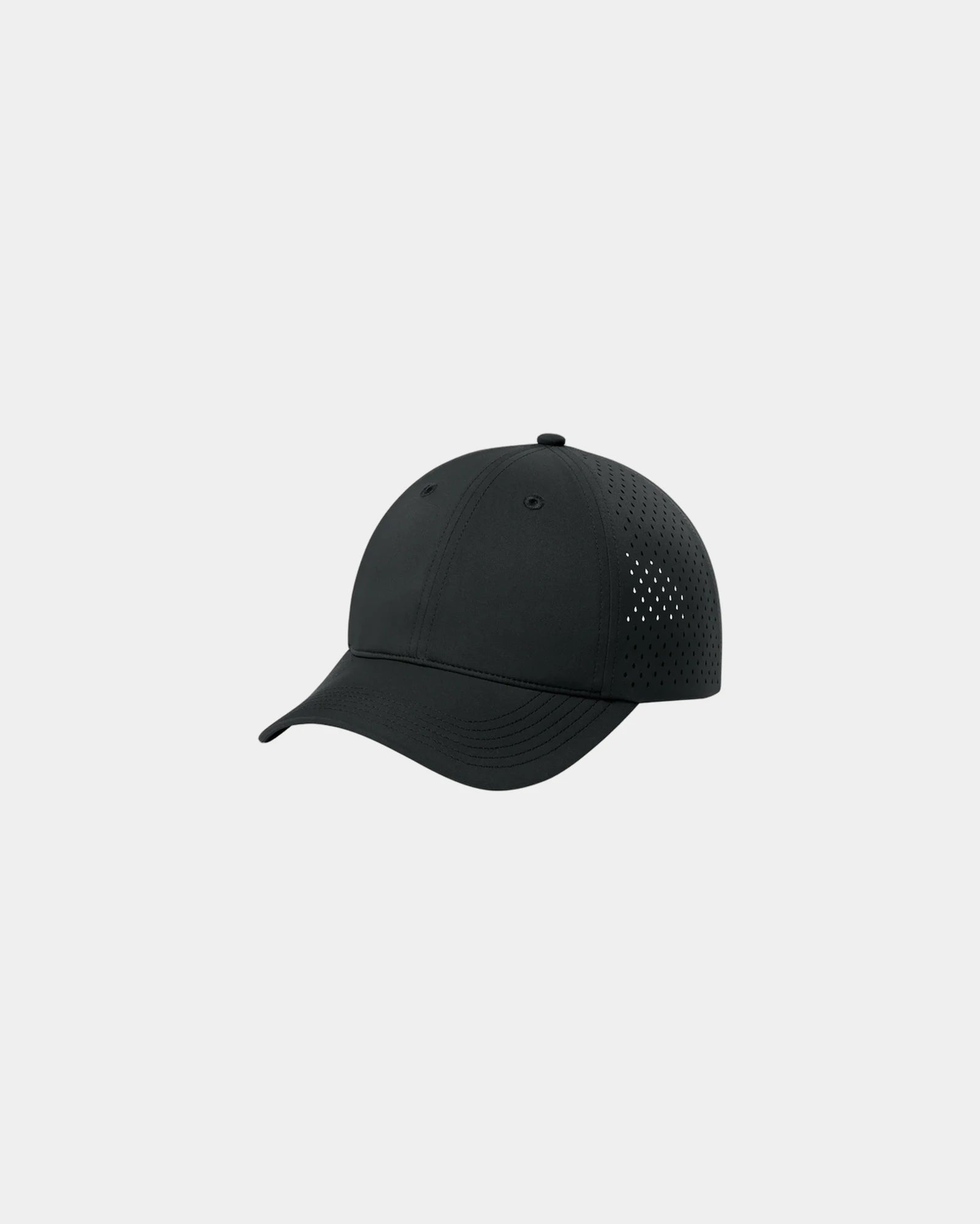 Custom UPF 50 performance Port Authority perforated cap - Deep Black