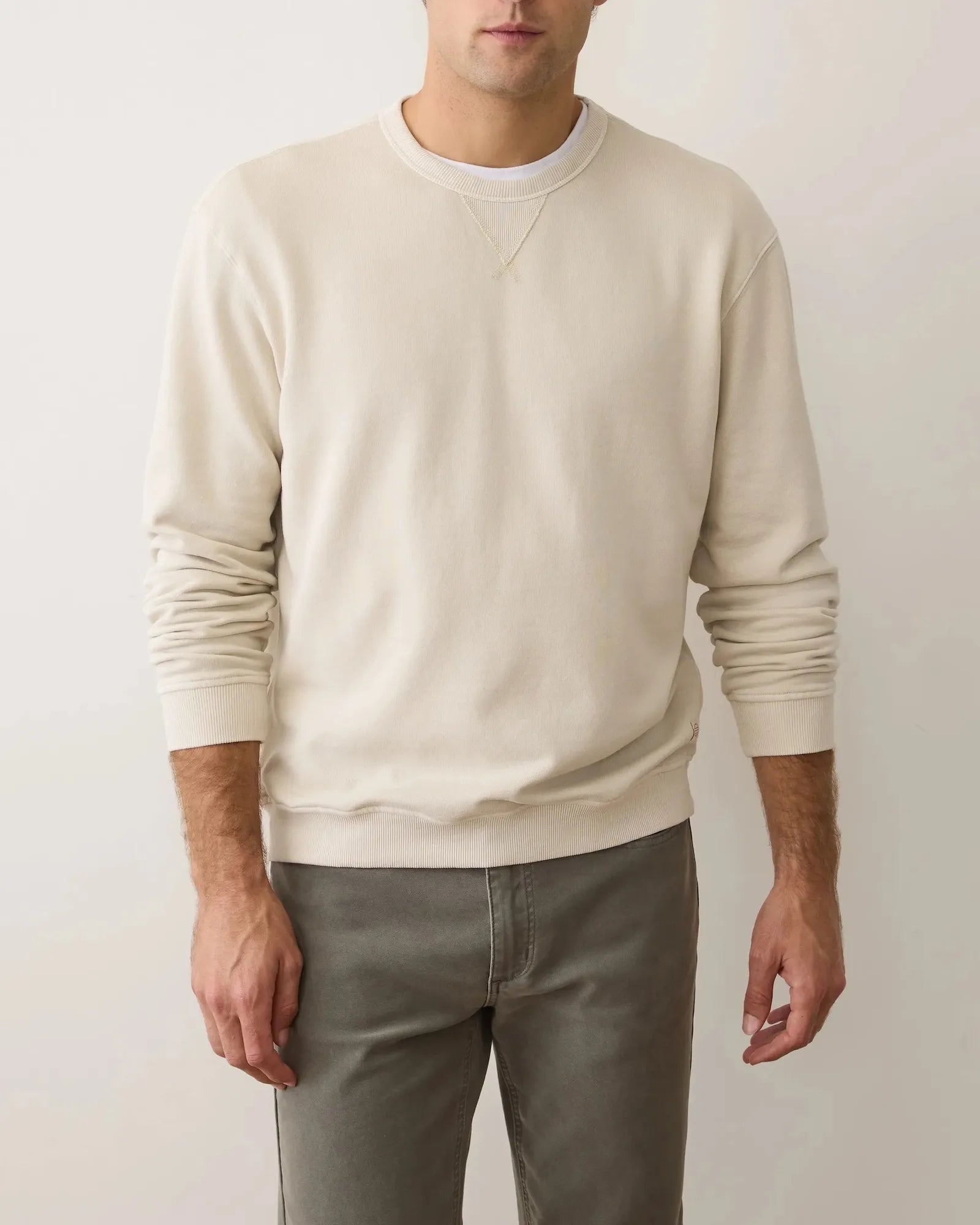 Custom Marine Layer men's Cloud 9 fleece crewneck - 2