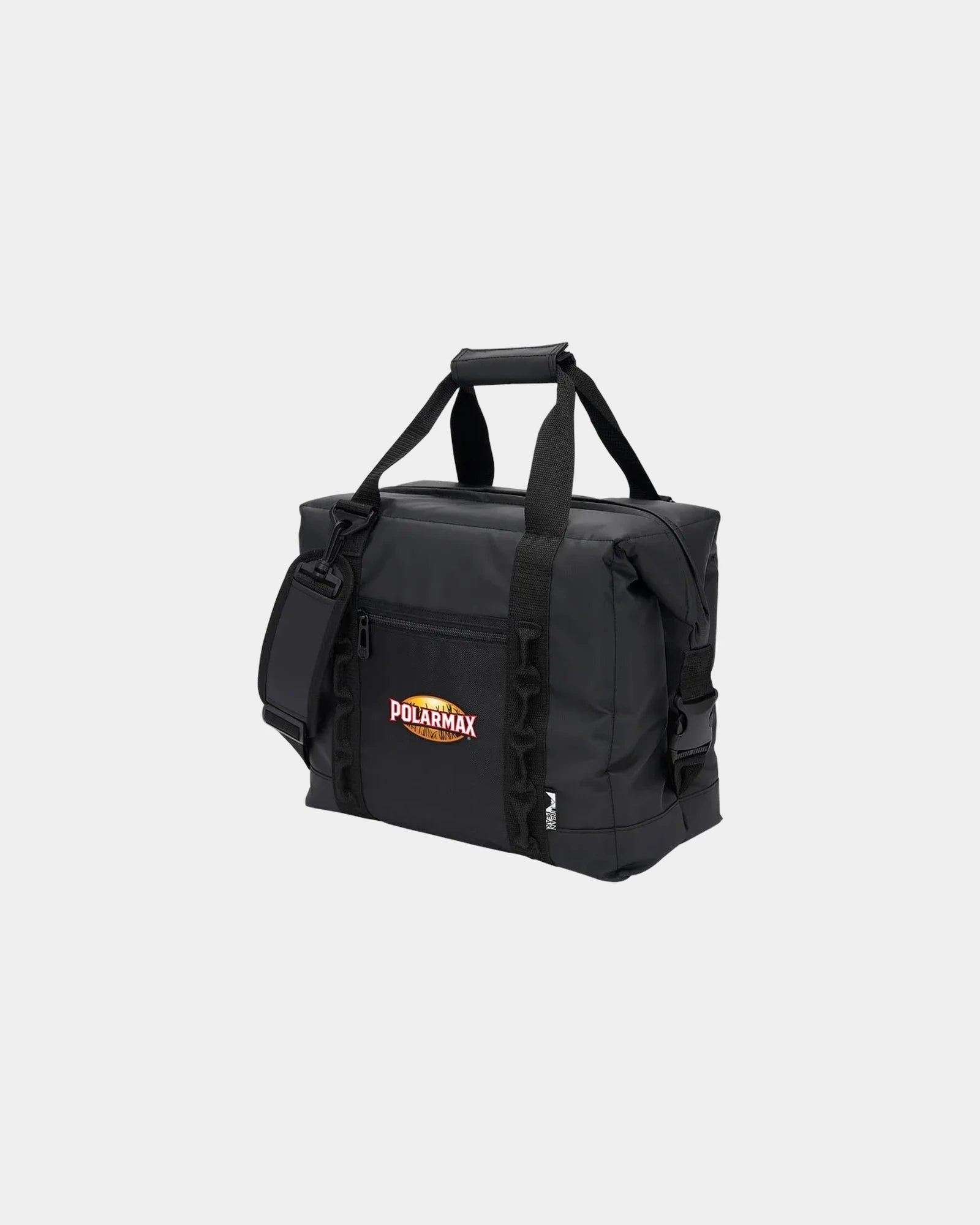 Custom waterproof 24-can cooler with shoulder strap - Black