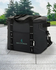 Custom waterproof 12-can hinge cooler with shoulder strap - 1