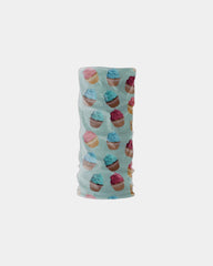 Custom dye-sublimated 20" neck gaiter sleeve - White