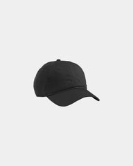 Custom organic cotton twill unstructured baseball hat - Black
