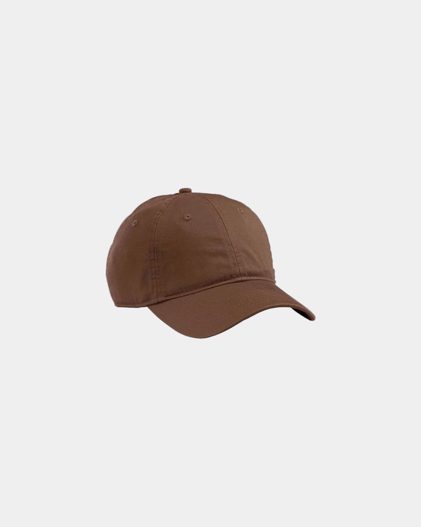 Custom organic cotton twill unstructured baseball hat - Brown