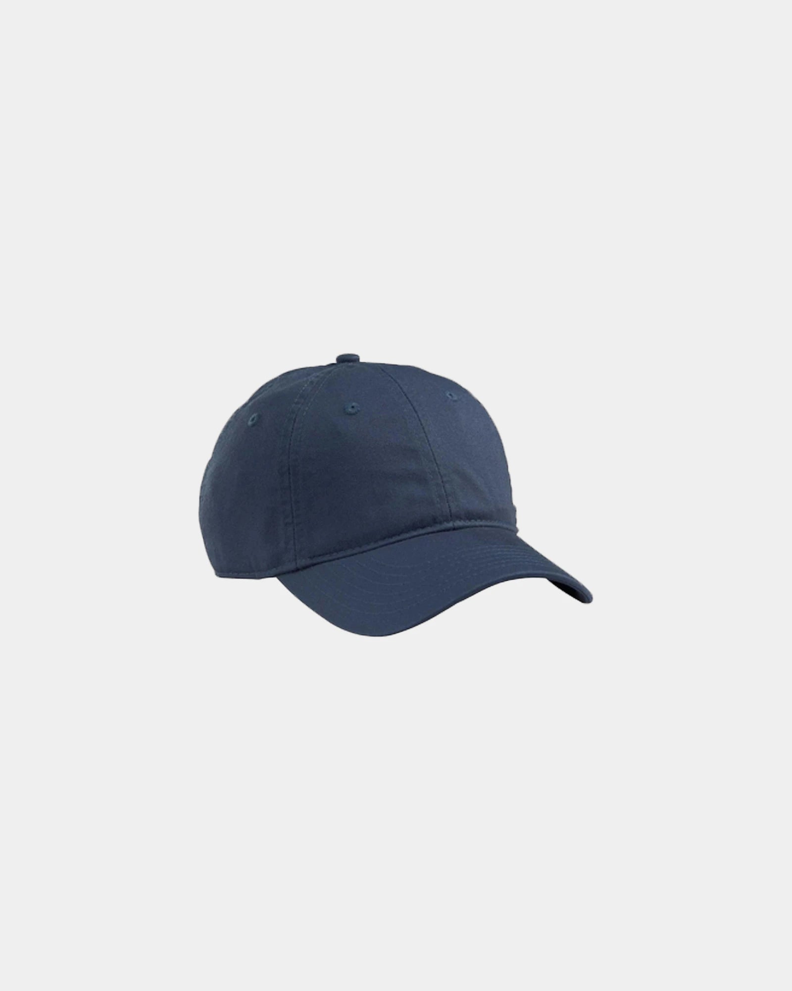 Custom organic cotton twill unstructured baseball hat - Pacific Blue