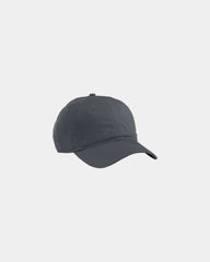 Custom organic cotton twill unstructured baseball hat - Charcoal