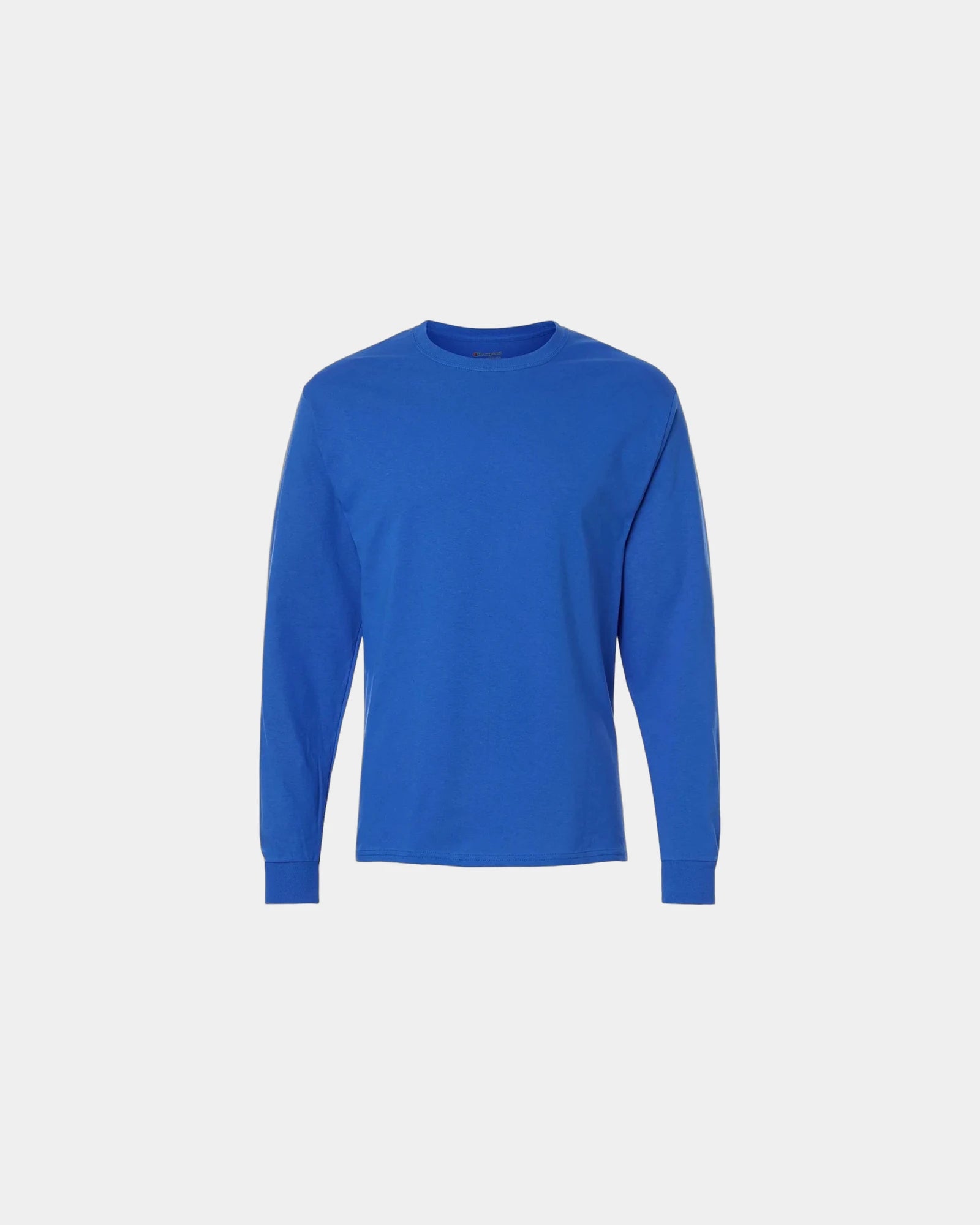 Custom cotton long sleeve t-shirt for companies - Royal Blue