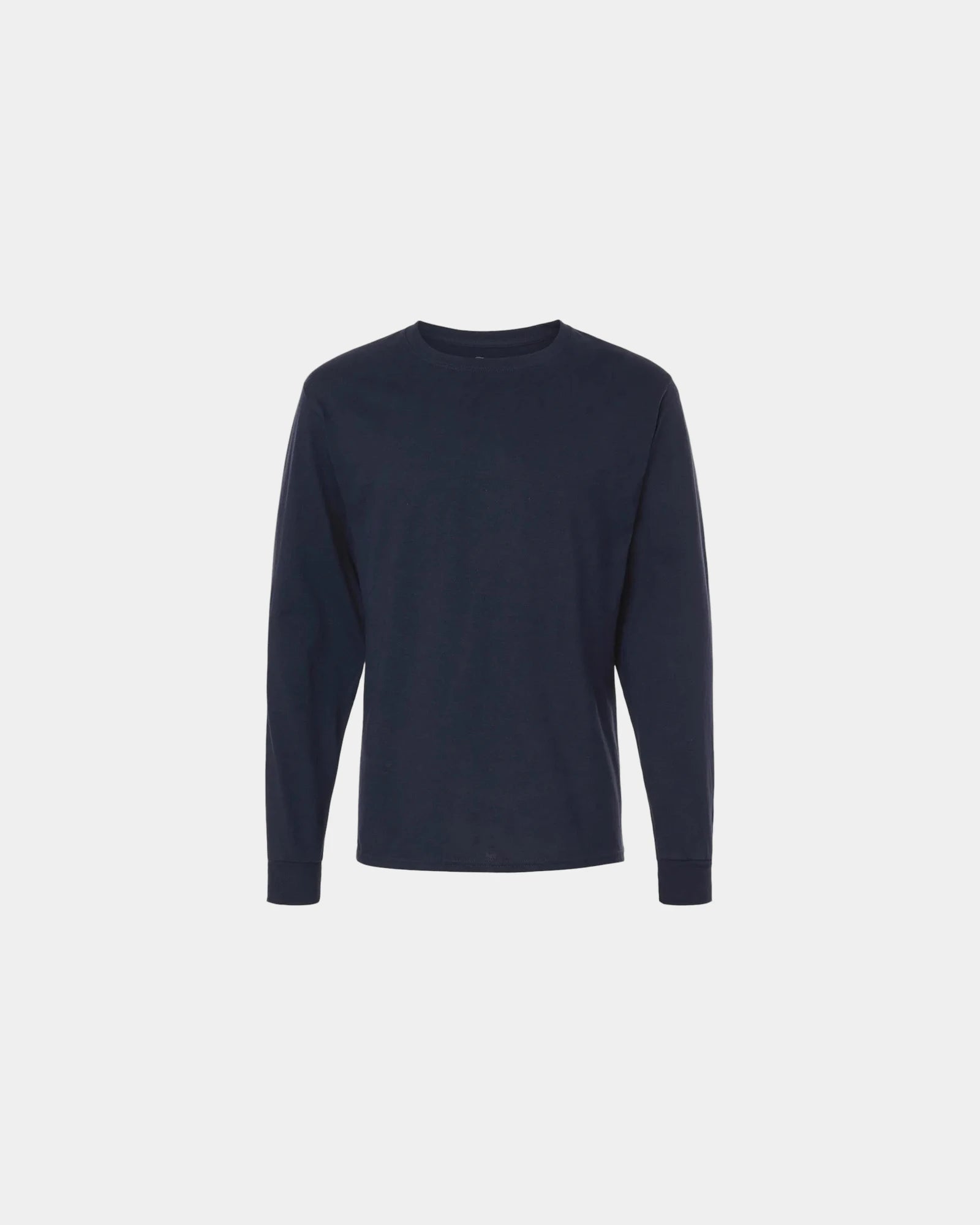 Custom cotton long sleeve t-shirt for companies - Navy