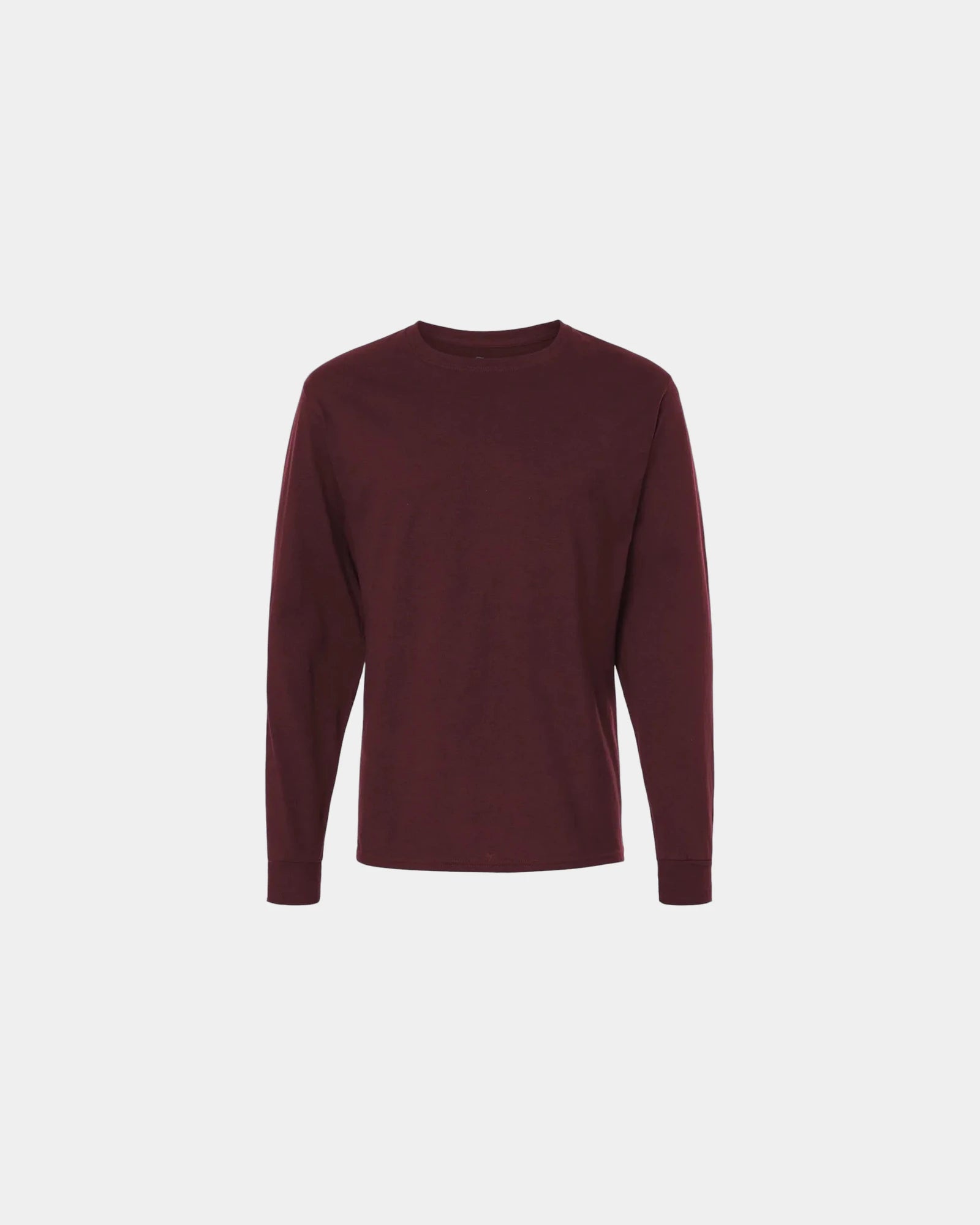 Custom cotton long sleeve t-shirt for companies - Maroon