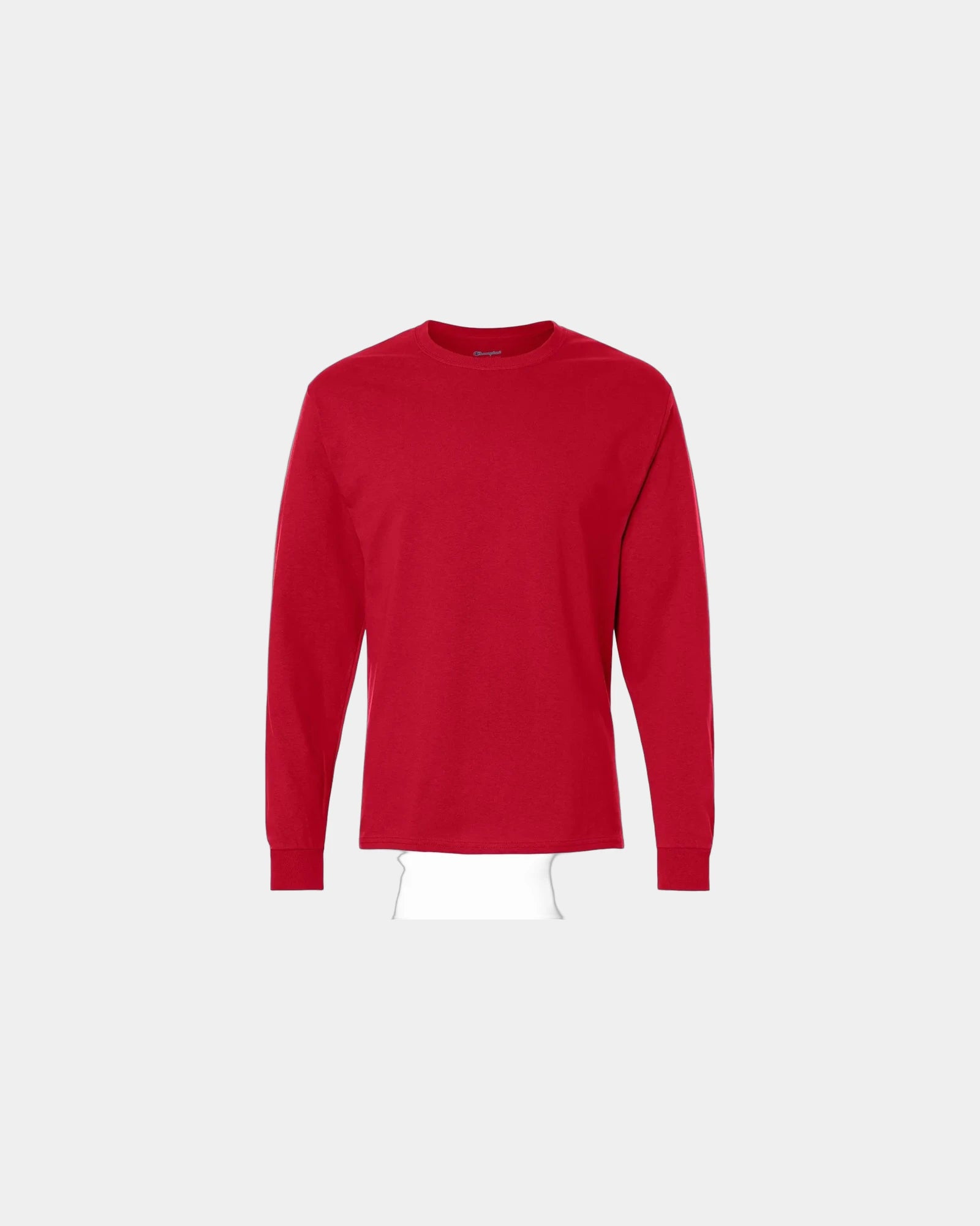 Custom cotton long sleeve t-shirt for companies - Red