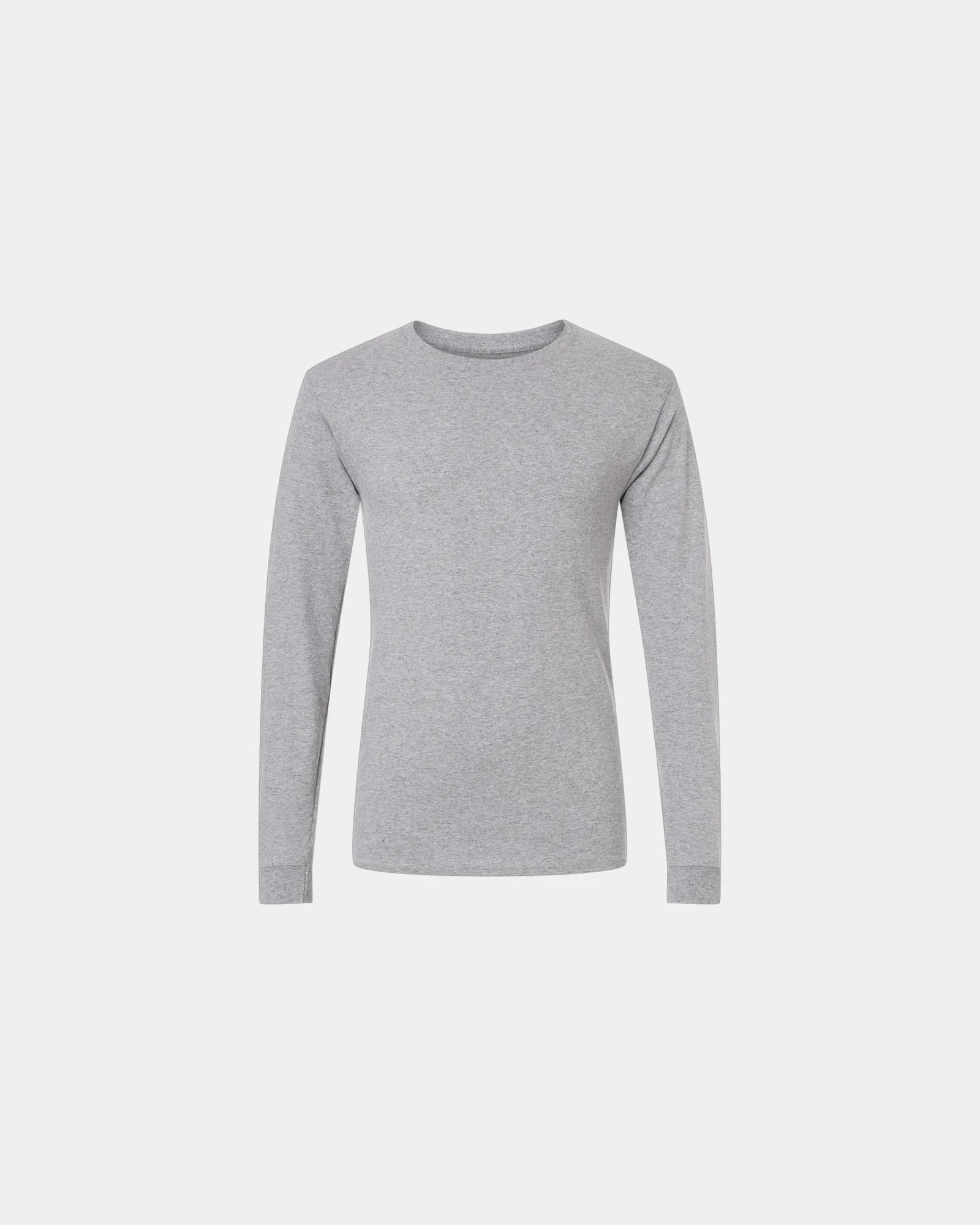 Custom cotton long sleeve t-shirt for companies - Light Steel