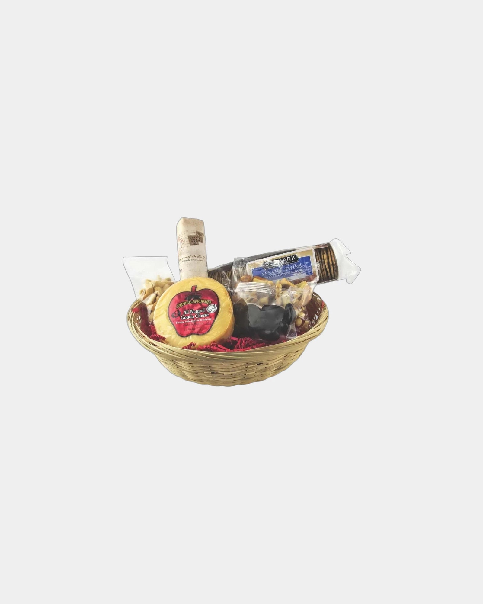 Custom gourmet shareable snack gift set with cheese - Brown