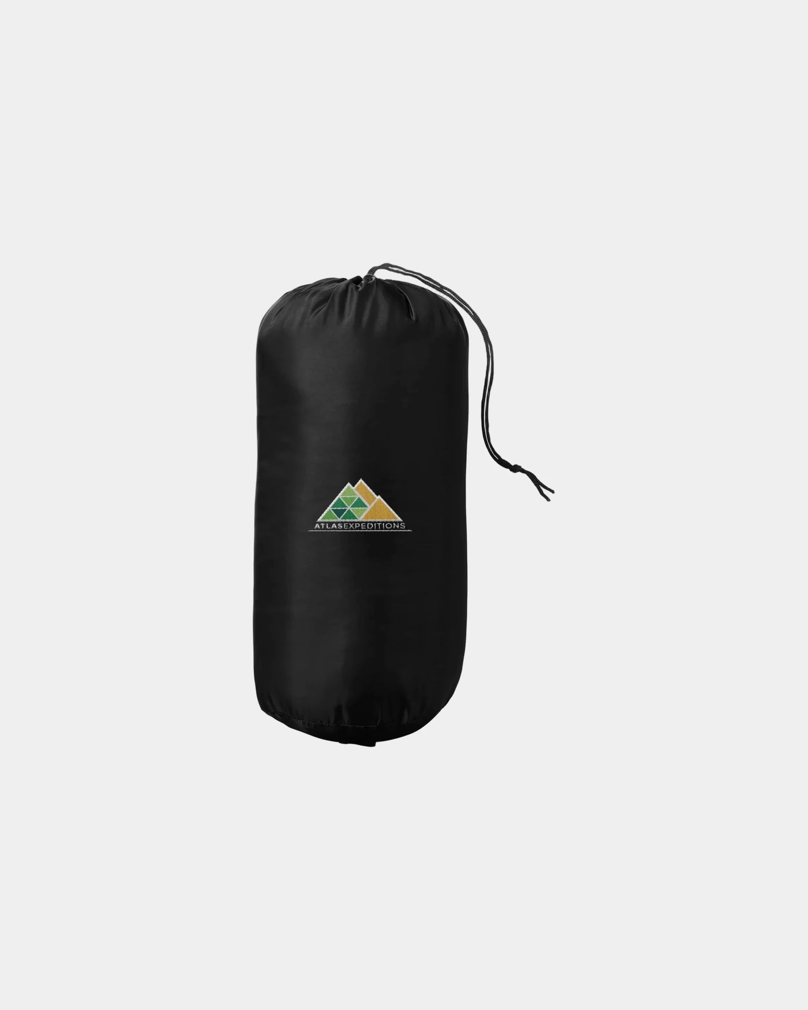 Custom packable polyester blanket with drawstring pouch - Black