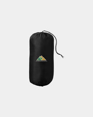 Custom packable polyester blanket with drawstring pouch - Black