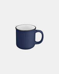 Custom ceramic mug 12 oz with curved handle - Classic Navy
