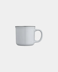 Custom ceramic mug 12 oz with curved handle - Platinum