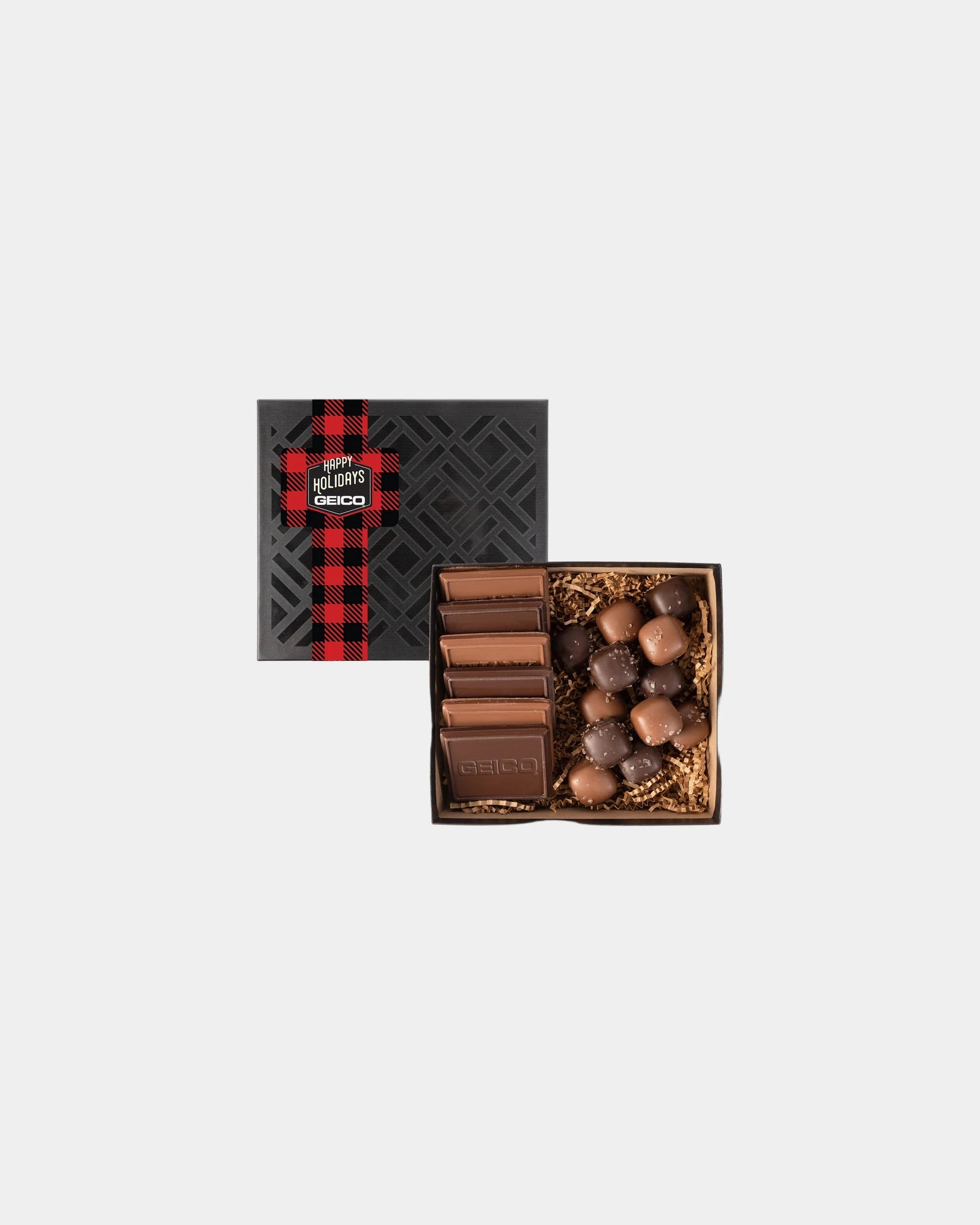 Custom cookie and confection set with sea salt caramels - Black