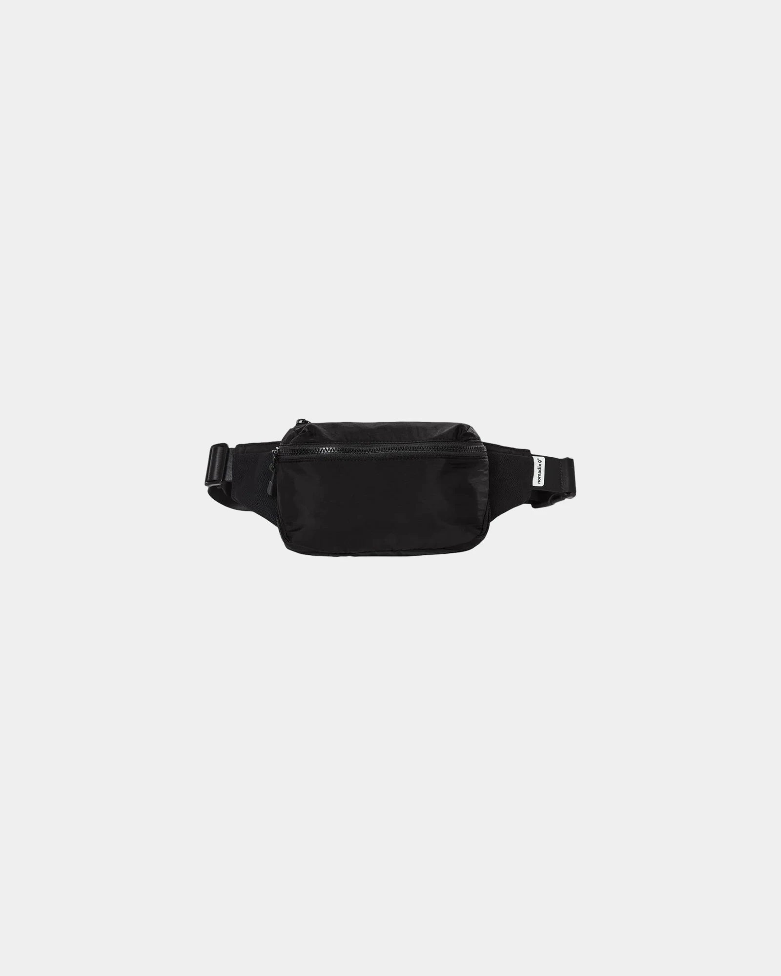 Custom recycled nylon fanny pack water-resistant 2L - Raven Black