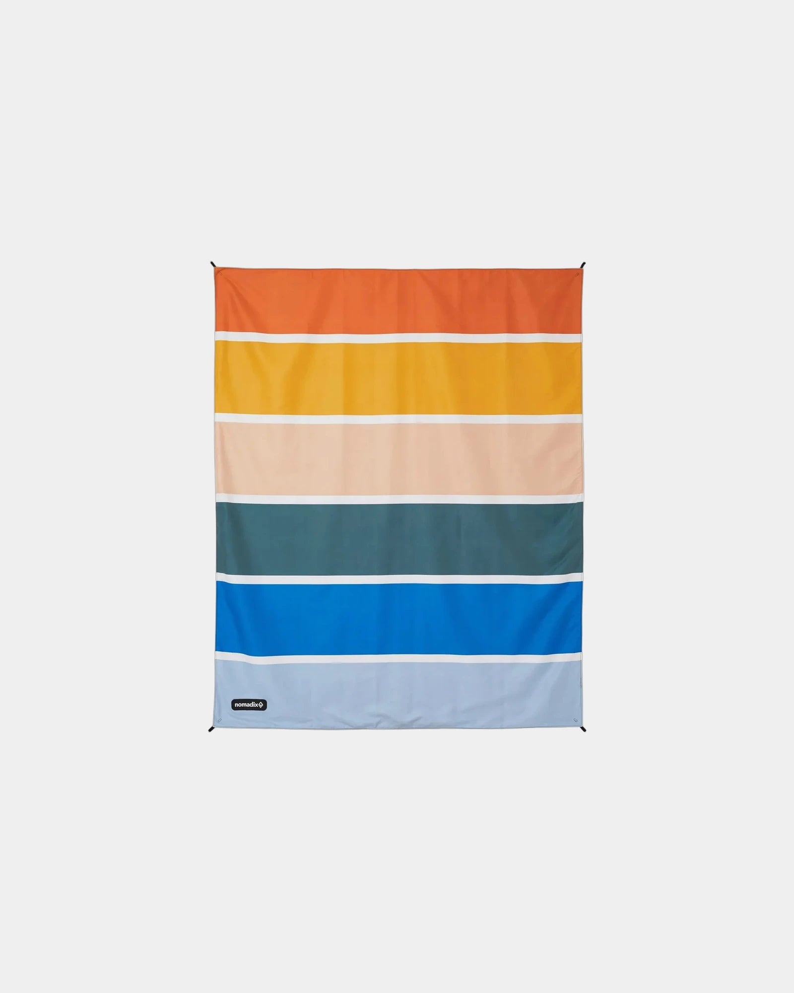 Custom recycled polyester festival blanket water-resistant - Stripes Retro