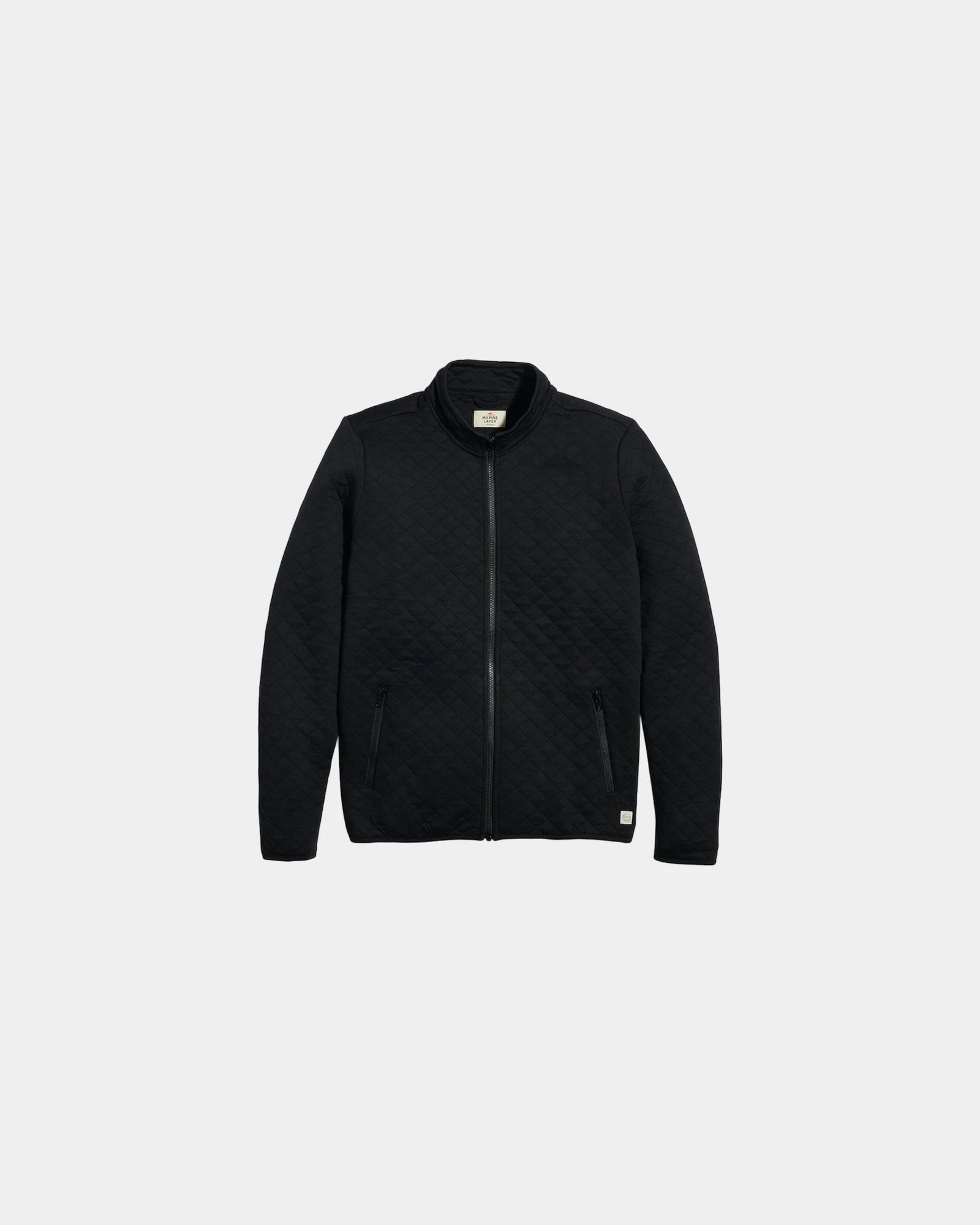 Custom quilted full-zip jacket for teams and events - Black