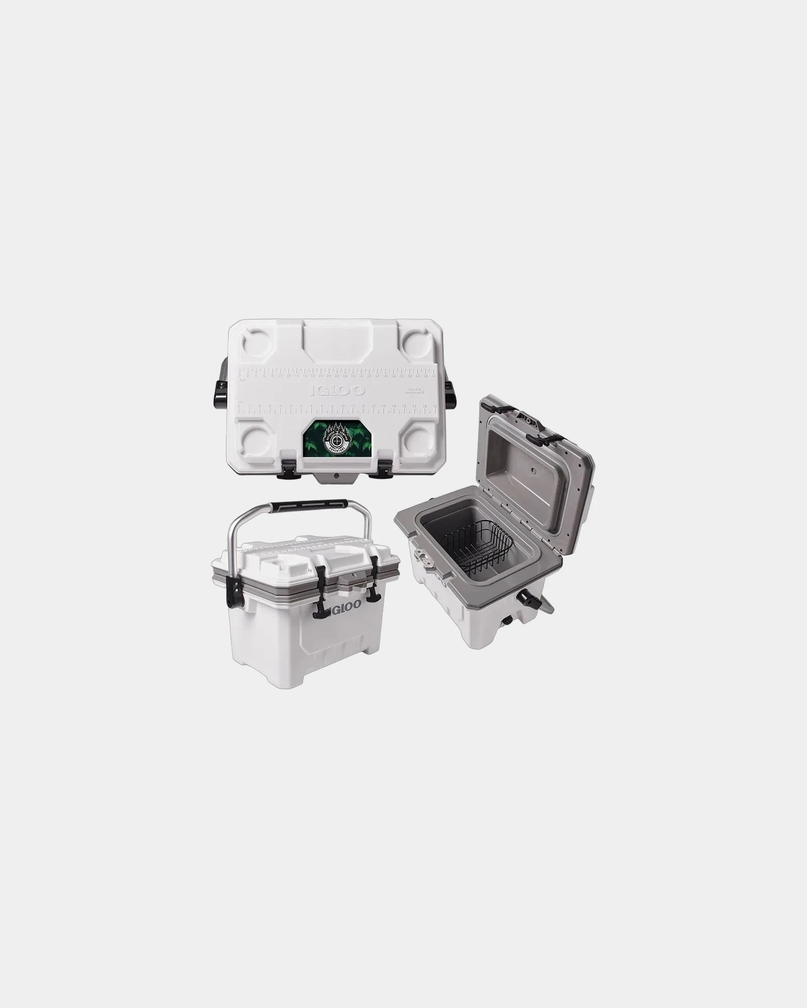 Custom 24-quart hard cooler with 35-can capacity - 1