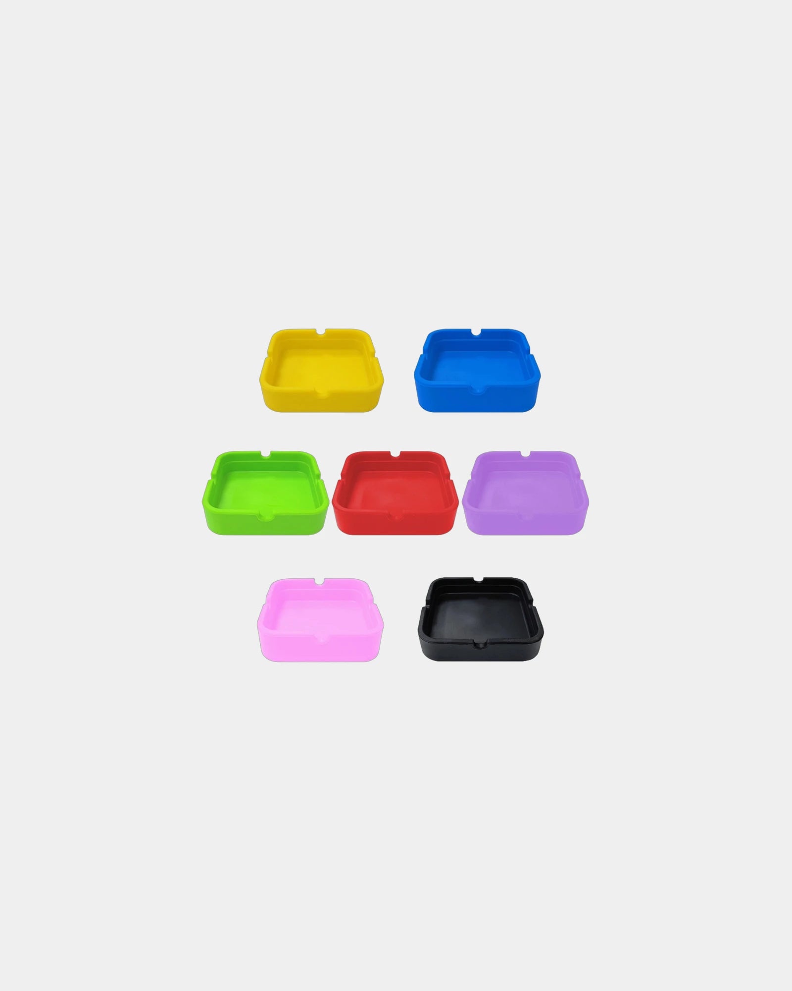 Custom silicone heat-resistant ashtray 3.1 inches - Red