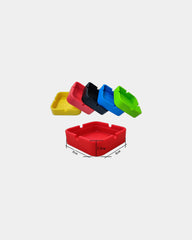 Custom silicone heat-resistant ashtray 3.1 inches - Blue