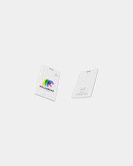 Custom rechargeable wallet tracker card for iOS - White