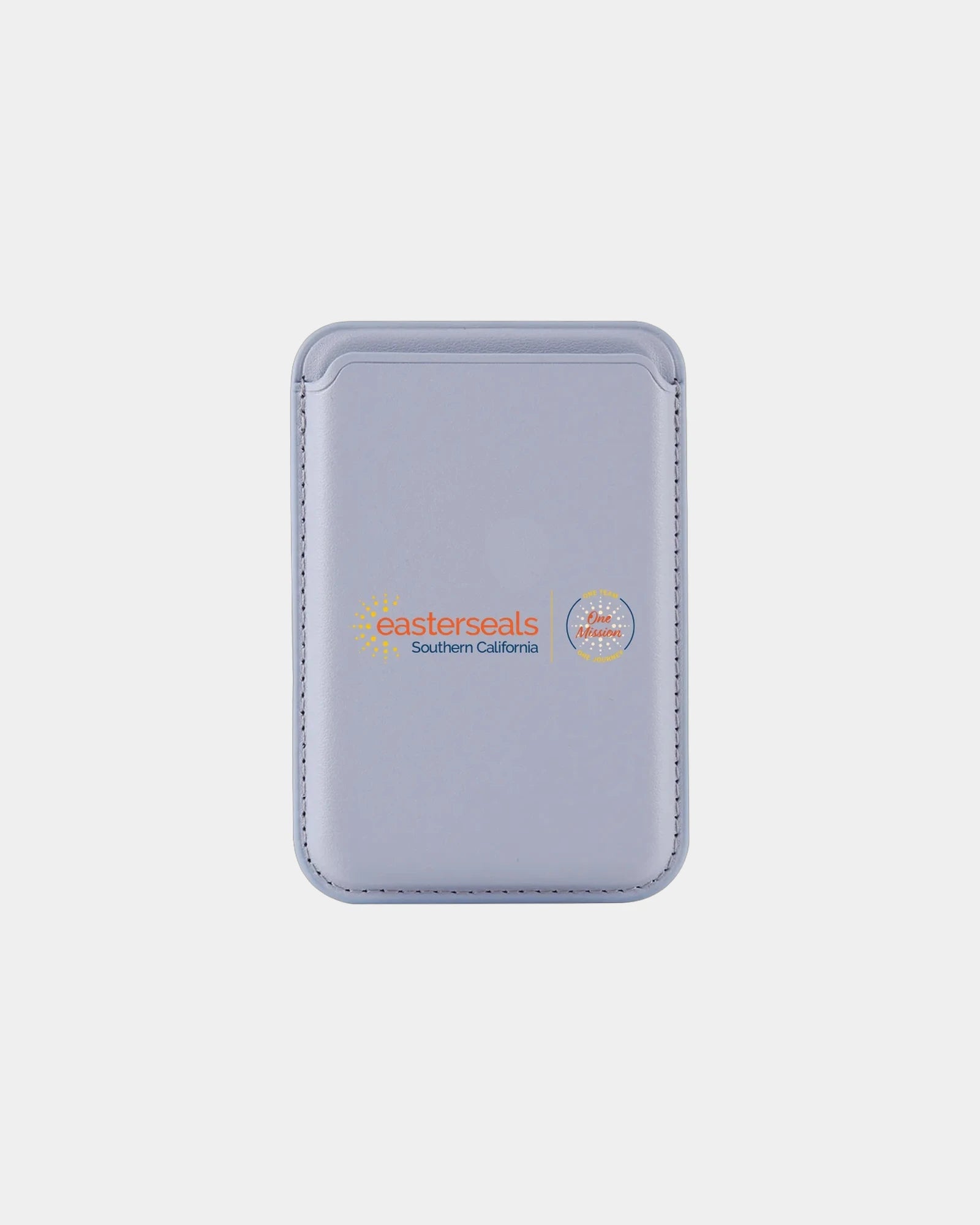 Custom PU leather magnetic phone wallet card holder - Purple