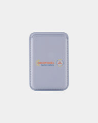 Custom PU leather magnetic phone wallet card holder - Purple