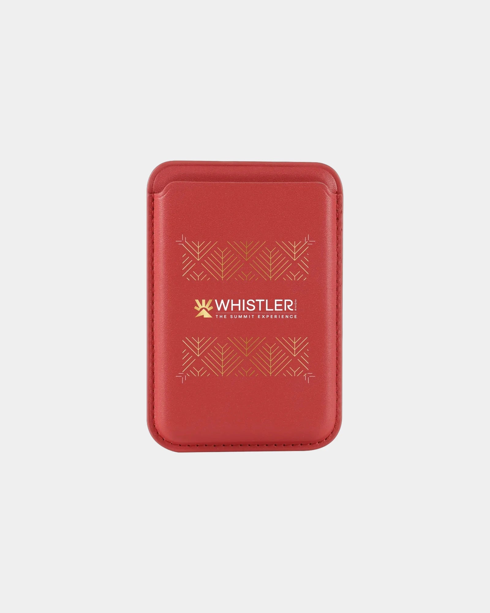 Custom PU leather magnetic phone wallet card holder - Red
