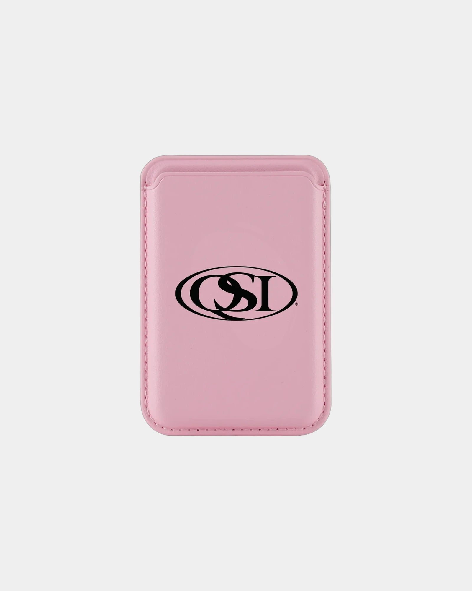 Custom PU leather magnetic phone wallet card holder - Pink
