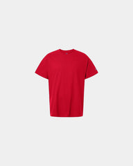 Custom cotton jersey unisex T-shirt relaxed fit - Red