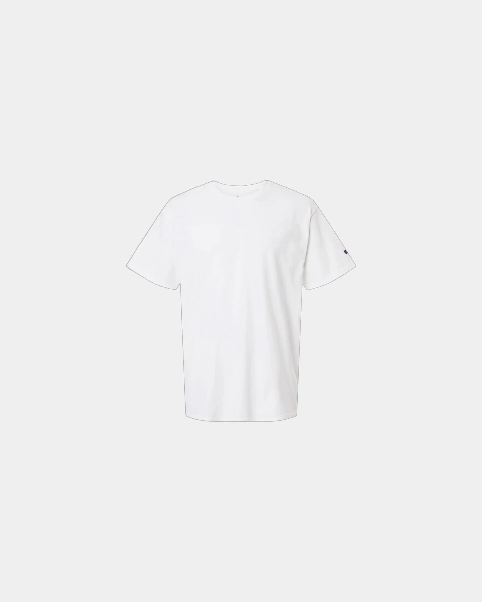 Custom cotton jersey unisex T-shirt relaxed fit - White