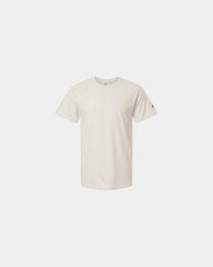 Custom cotton jersey unisex T-shirt relaxed fit - Oatmeal Heather