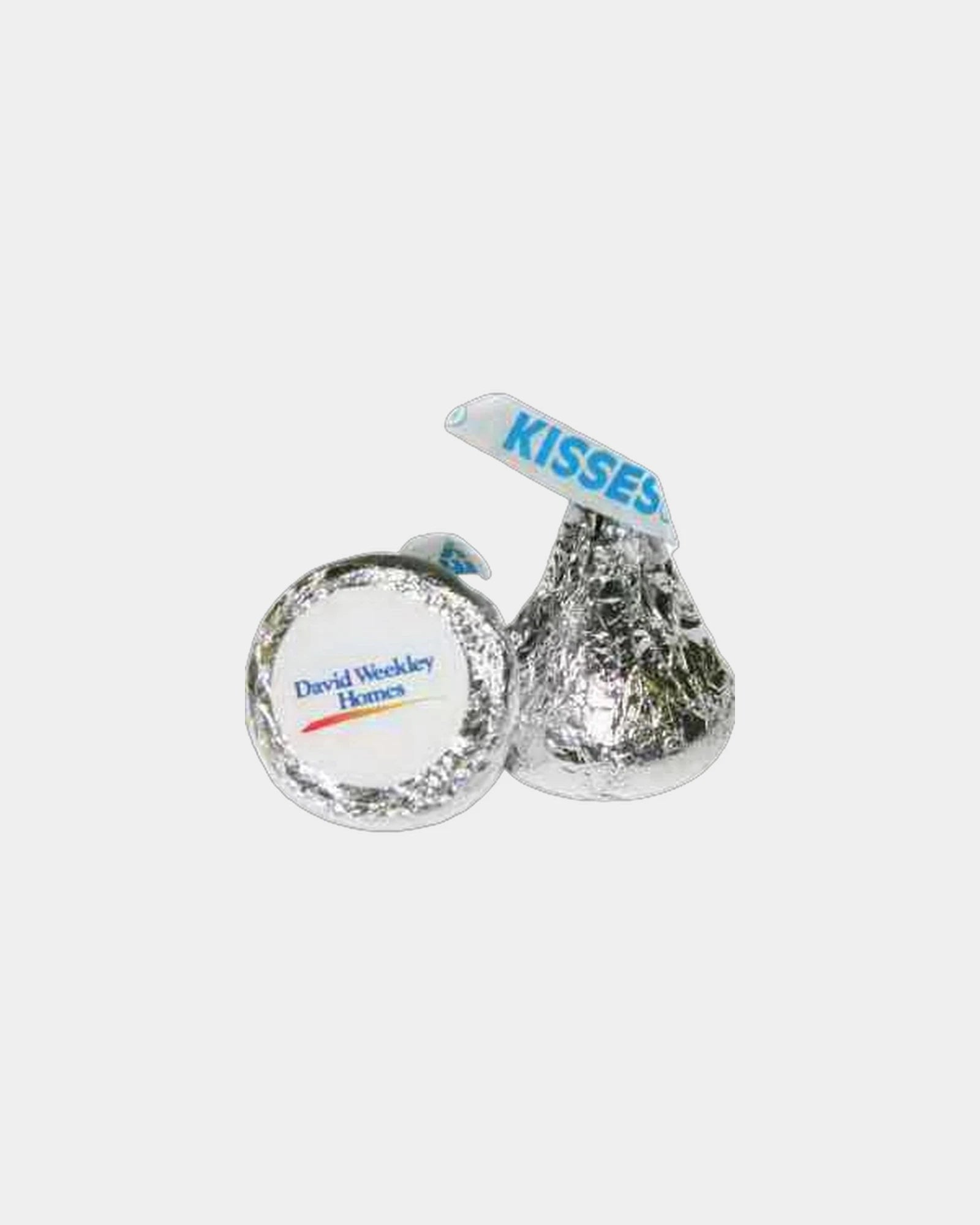 Custom Hershey Kisses with full-color label candy - Silver