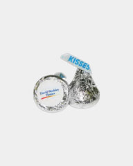Custom Hershey Kisses with full-color label candy - Silver