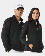 Custom wind-resistant Callaway men's full-zip jacket - Black