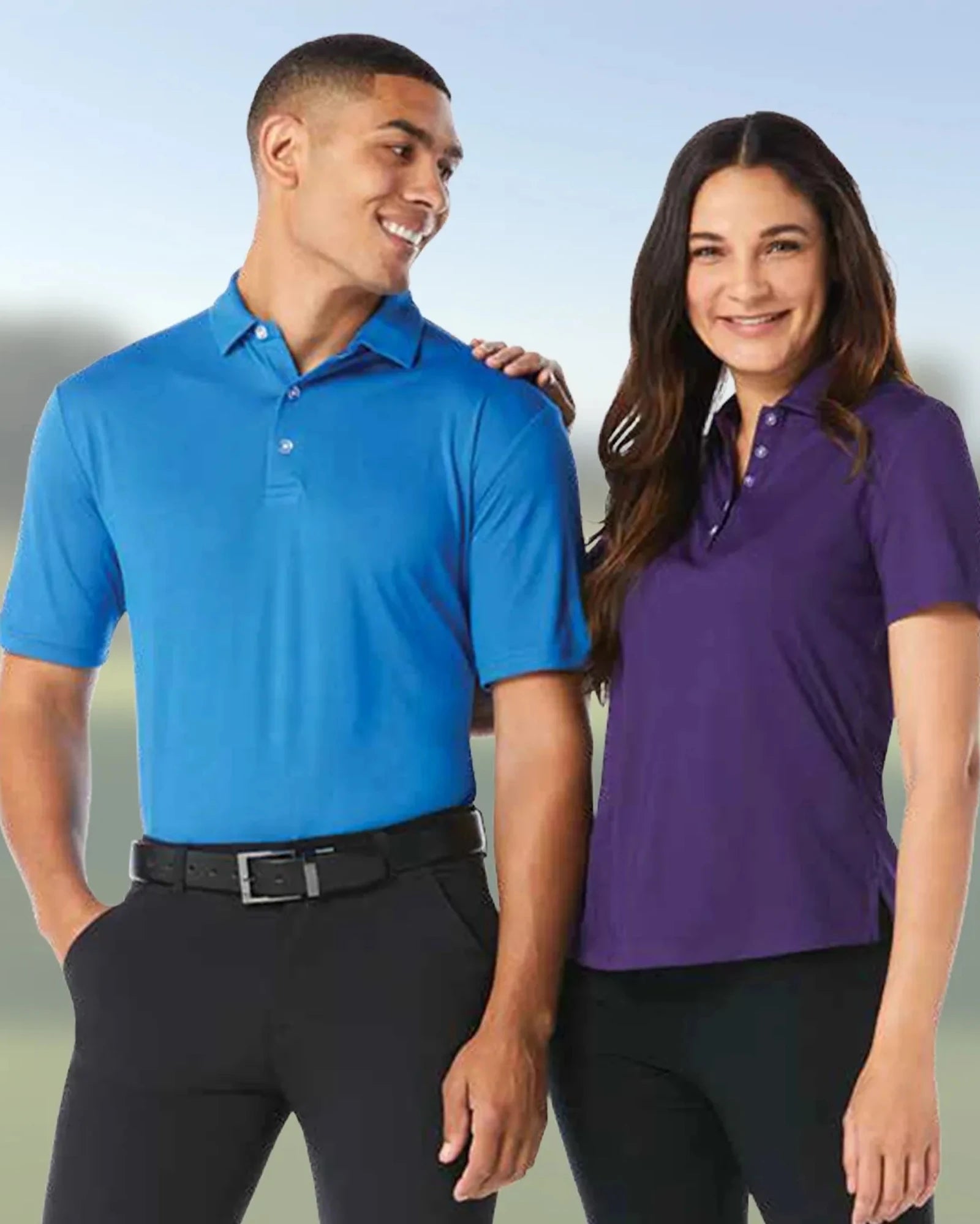 Custom UPF 50+ Callaway Birdseye cooling golf polo - 1